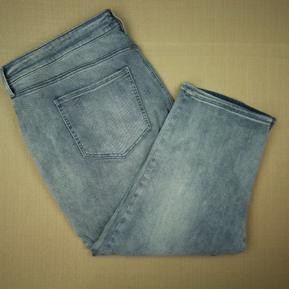 NYDJ Marilyn Straight Crop Jeans Women's Size 22W Clean Affection Wash Denim - Picture 3 of 9